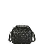 Valentino Black Rockstud Spike Crossbody Camera Bag