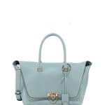 Valentino Light Blue Demilune Satchel Bag