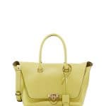 Valentino Lime Demilune Satchel Bag