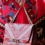 Valentino Pink Embroidered Demilune Chain Shoulder Bag - Resort 2018