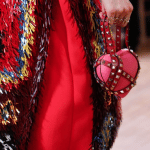 Valentino Pink/Red Rockstud Heart Minaudiere Bag - Resort 2018