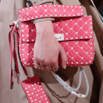 Valentino Pink/White Rockstud Shoulder Bag - Resort 2018