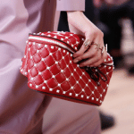 Valentino Red/White Rockstud Belt Bag - Resort 2018