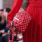 Valentino Red/White Rockstud Top Handle Bag - Resort 2018