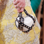 Valentino White/Black Rockstud Heart Minaudiere Bag - Resort 2018