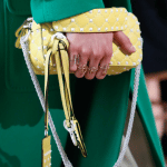 Valentino Yellow/White Rockstud Camera Bag - Resort 2018