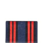 Balenciaga Blue/Red/Black Striped Bazar Pouch Bag