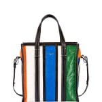 Balenciaga Multicolor Striped Bazar Shopper S Bag