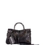 Balenciaga Noir Graffiti Address Classic Small City Bag