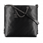 Chanel Black Calfskin Hobo Bag
