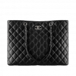 Chanel Black Quilted Large Shopping Bag
