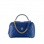 Chanel Blue Carry Around Bowling Bag