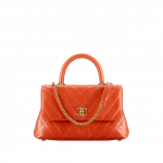 Chanel Orange Coco Handle Mini Bag