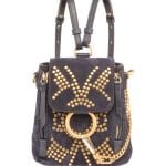 Chloe Blue Studded Faye Backpack Bag