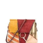 Chloe Multicolor Patchwork Faye Medium Shoulder Bag