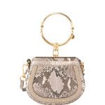 Chloe Silver Python Nile Small Bracelet Bag