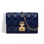 Dior Indigo Blue Dioraddict Wallet on Chain Pouch Bag