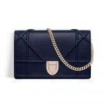 Dior Indigo Blue Diorama Wallet on Chain Pouch Bag