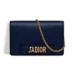 Dior Indigo Blue J'adior Wallet on Chain Pouch Bag