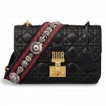 Dior Lambskin Dioraddict Flap Bag with Bohemian Strap