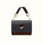 Fendi Black FF Pattern Kan I F Bag