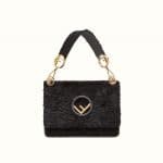 Fendi Black Velvet Kan I F Bag