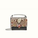 Fendi Multicolor Python with Grommets Small Kan I Bag