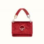 Fendi Red Velvet Kan I F Bag