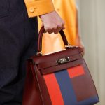 Hermes Burgundy with Colorblock Kelly Bag - Resort 2018