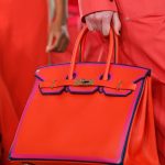 Hermes Red with Indigo and Pink Piping Birkin Bag 2 - Resort 2018