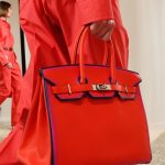 Hermes Red with Indigo and Pink Piping Birkin Bag - Resort 2018