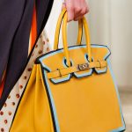 Hermes Yellow with Blue Piping Birkin Bag 2 - Resort 2018