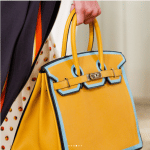 Hermes Yellow with Blue Piping Birkin Bag 5 - Resort 2018