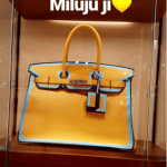 Hermes Yellow with Blue Piping Birkin Bag 6 - Resort 2018