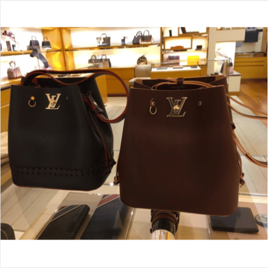 Louis Vuitton Calfskin Lockme Bucket Bag (SHF-ScNH8i) – LuxeDH