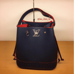 Louis Vuitton Marine Rouge Braided Lockme Bucket Bag 2