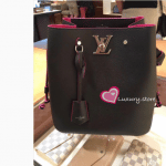 Louis Vuitton Noir Lockme Bucket Bag 3
