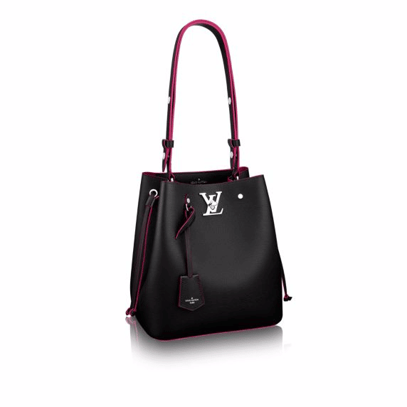 Louis Vuitton Lockme Bucket Bag in Black and Pink (RRP £2050