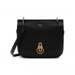 Mulberry Black Small Classic Grain Amberley Satchel Bag