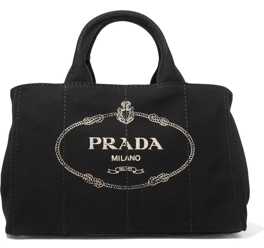 Prada Giardiniera Large Printed Canvas Tote Bag