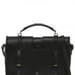 Saint Laurent Black Lace Up Sides Charlotte Large Messenger Bag