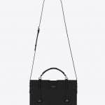 Saint Laurent Black Leather Charlotte Large Messenger Bag