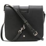 Saint Laurent Black Leather Charlotte Small Messenger Bag