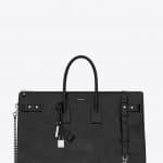 Saint Laurent Black Sac De Jour Souple 36 Duffle Bag