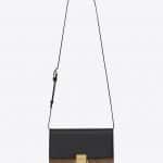 Saint Laurent Black/Taupe Leather/Suede Medium Bellechasse Bag