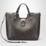 Bottega Veneta Dark Bronze Intrecciato Nappa Lucina Bag