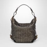 Bottega Veneta Dark Bronze Intrecciato Nappa Shoulder Bag