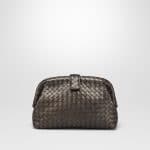 Bottega Veneta Dark Bronze Intrecciato Nappa The Lauren 1980 Clutch Bag