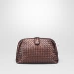 Bottega Veneta Dark Copper Intrecciato Nappa The Lauren 1980 Clutch Bag