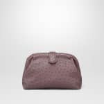 Bottega Veneta Gline Ostrich The Lauren 1980 Clutch Bag